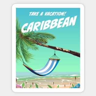 Caribbean Vacation poster Sticker